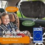 Lot de 2 pare-soleil de voiture pour bébé avec protection UV certifiée – 50,8 x 30,5 cm