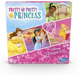 Hasbro Gaming Pretty Pretty Princess : jeu de société édition mettant en vedette les princesses Disney, jeu d'habillage de bijoux pour les enfants de 5 ans et plus, pour 2 à 4 joueurs (exclusivité Amazon)