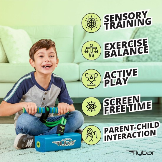 Flybar My First Foam Pogo Jumper pour enfants Pogo Stick amusant et sûr pour les tout-petits, mousse durable et élastique pour 3 ans et plus, supporte jusqu'à 250 lb