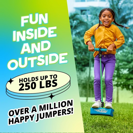Flybar My First Foam Pogo Jumper pour enfants Pogo Stick amusant et sûr pour les tout-petits, mousse durable et élastique pour 3 ans et plus, supporte jusqu'à 250 lb