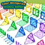 Carreaux magnétiques Jouets pour tout-petits Blocs de construction magnétiques pour enfants âgés de 3 à 12 ans Jouets éducatifs STEM pour filles et garçons Jouets sensoriels pour enfants autistes Incontournables en classe Panier de Pâques pour tout-petits