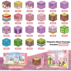 Blocs magnétiques, blocs de construction magnétiques 100 pièces, jouets sensoriels STEM avec construction de château de princesse – tuiles magnétiques créatives pour les tout-petits âgés de 3 ans et plus, garçons et filles – cadeaux de fête d'anniversaire Blocs magnétiques, blocs de construction magnétiques 100 pièces, jouets sensoriels STEM avec construction de château de princesse – tuiles magnétiques créatives pour les tout-petits âgés de 3 ans et plus, garçons et filles – cadeaux de fête d'anniversaire