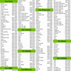 VXDAS Outil de réapprentissage TPMS 2 en 1 Super GL50448 pour GM et Ford avec bouton de commutation de modèle, activation de réinitialisation du moniteur de capteur de pression des pneus pour Buick/Cadillac/Chevrolet/GMC/Lincoln édition 2025 (vert)