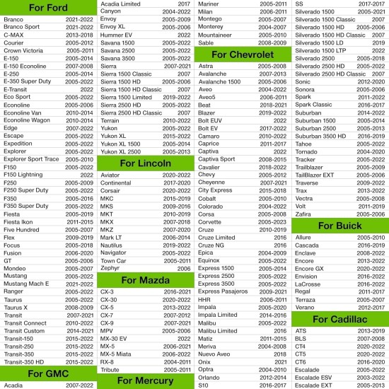 VXDAS Outil de réapprentissage TPMS 2 en 1 Super GL50448 pour GM et Ford avec bouton de commutation de modèle, activation de réinitialisation du moniteur de capteur de pression des pneus pour Buick/Cadillac/Chevrolet/GMC/Lincoln édition 2025 (vert)