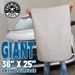 Chemical Guys Serviette de séchage en microfibre à tissage gaufré – 63,5 x 91,4 cm, serviette en microfibre de qualité supérieure avec bordure à bande douce pour un séchage de voiture sans rayures, ultra absorbante